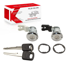RLB-HILON door lock cylinder front view for Ford E-series vans, durable fit.