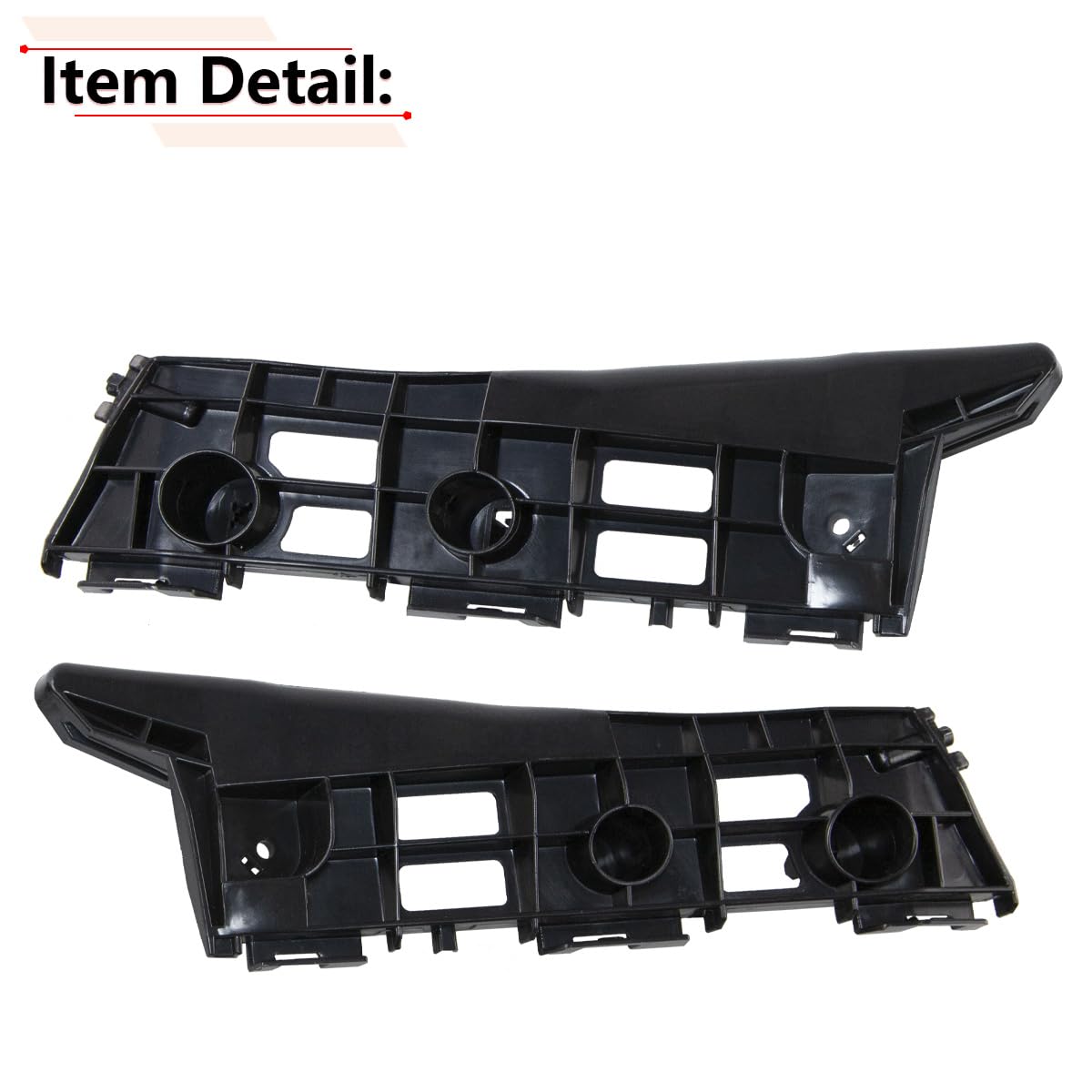 RLB-HILON installation area close-up on Prius bumper showing bracket fit.