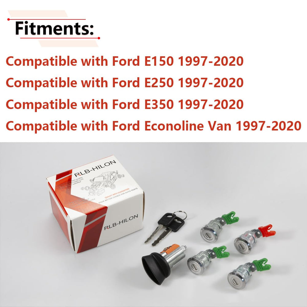 RLB-HILON front door lock cylinders for Ford E-Series vans