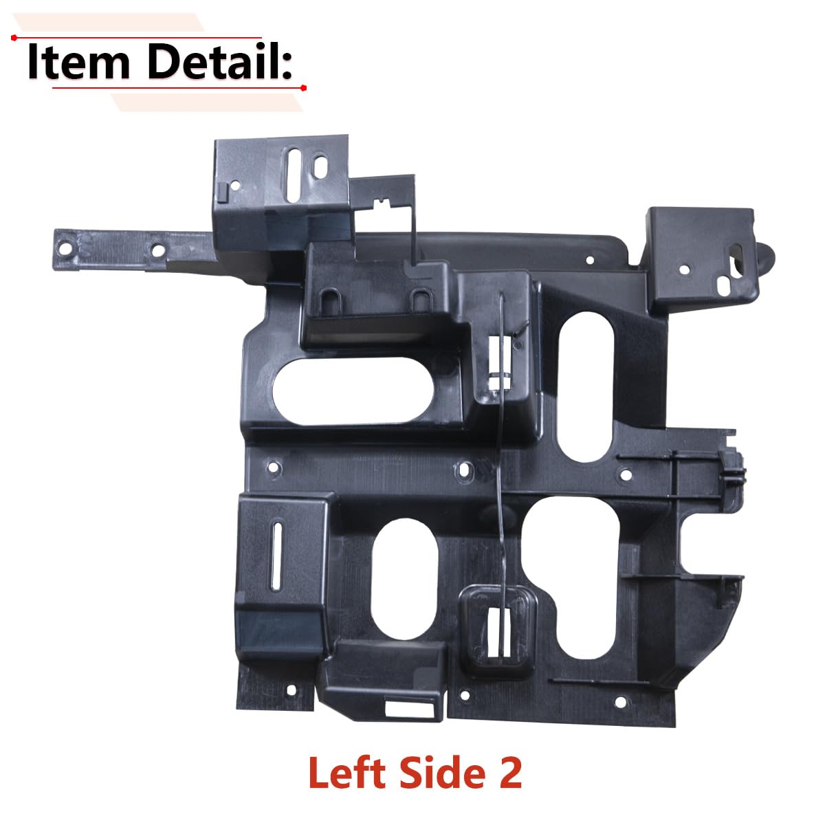 RLB-HILON headlight bracket installed look, ready for mounting
