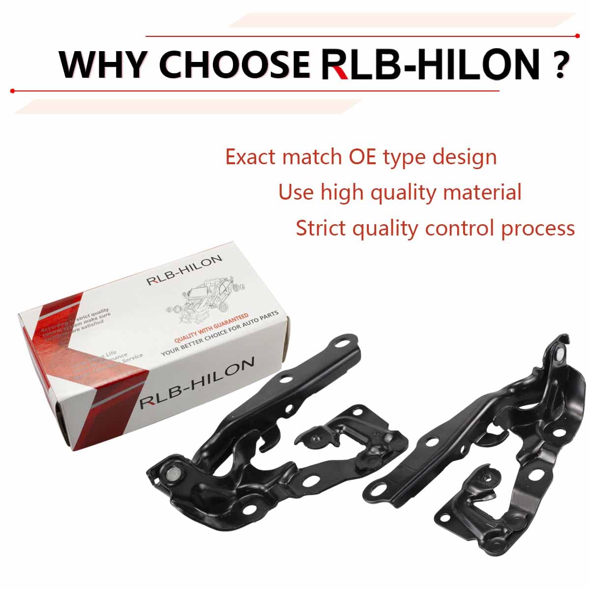 RLB-HILON hood hinge front right for Camry 2007–2011 supports stable bonnet operation.