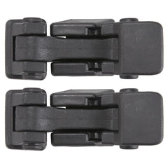 RLB-HILON hood latch close-up shows durable plastic and rubber construction for Wrangler JK