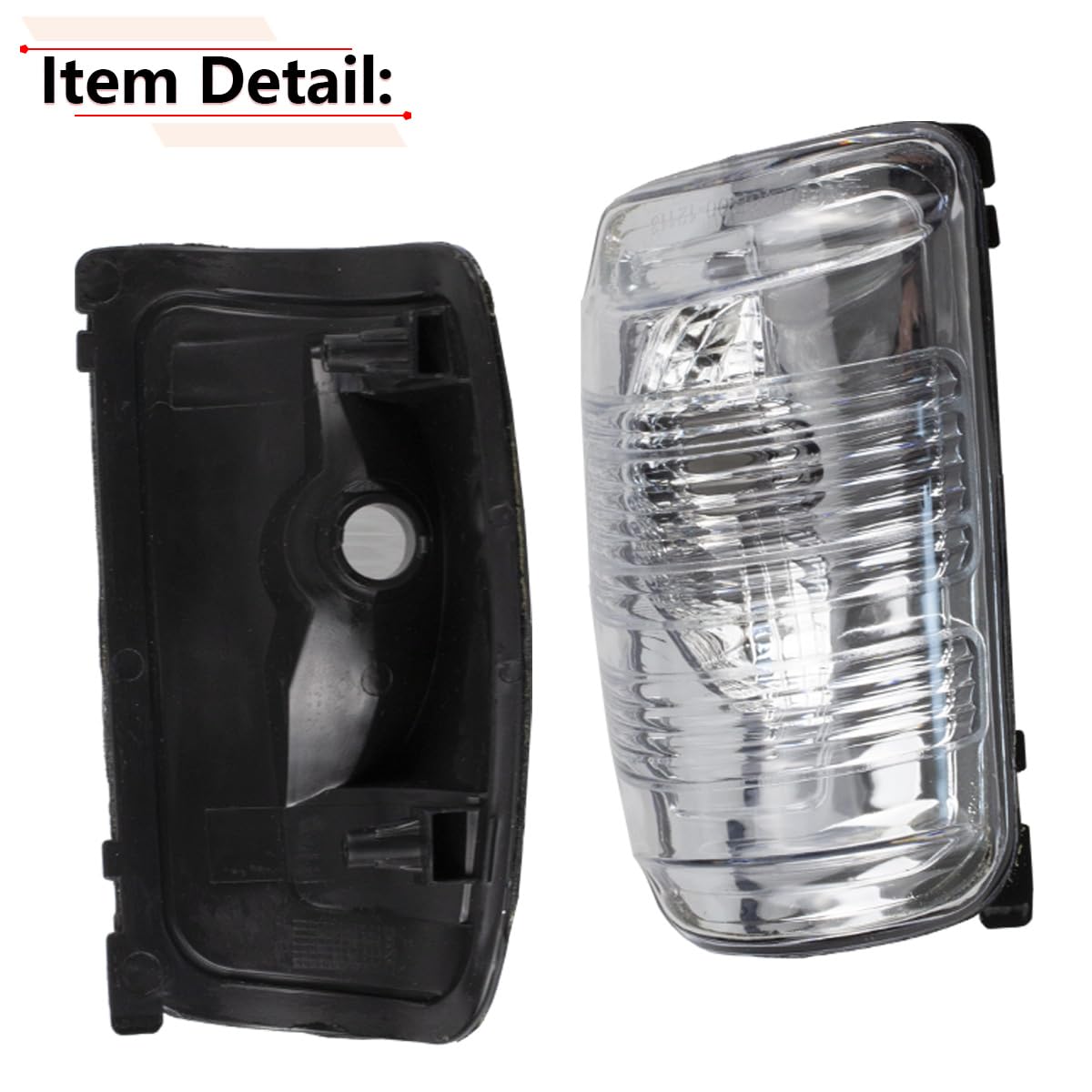RLB-HILON Ford Transit right-side mirror lens provides clear visibility