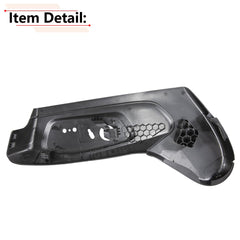 RLB-HILON plastic seat trim panel close-up; durable interior material.