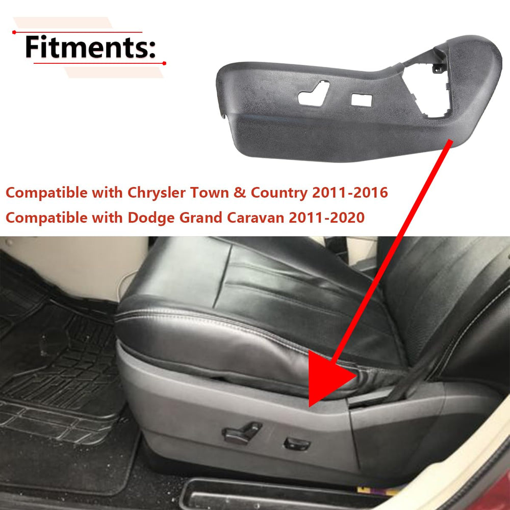RLB-HILON seat panel cover for Town and Country—direct replacement with sturdy construction.