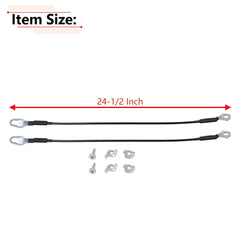 RLB-HILON tailgate cable close up 24 1/2 inch length