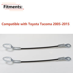 Silver-finish tailgate cable offers OEM-style replacement and reliable lift support.