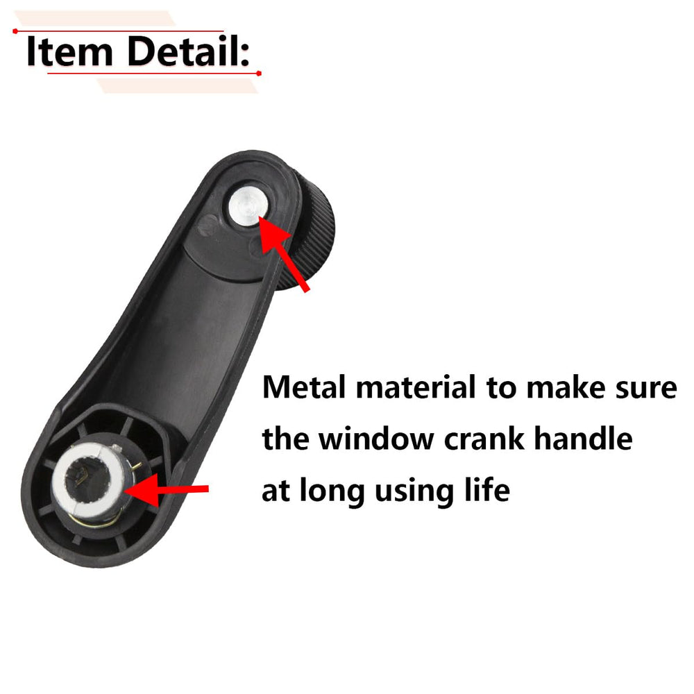 RLB-HILON black finish window crank handle with factory-like look