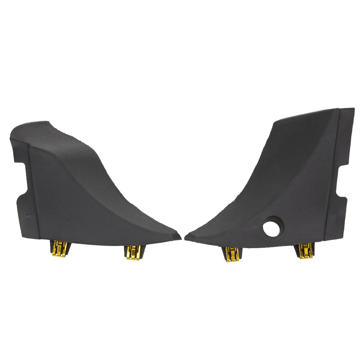 RLB-HILON wiper cowl end cap left installed on Silverado showing precise fit