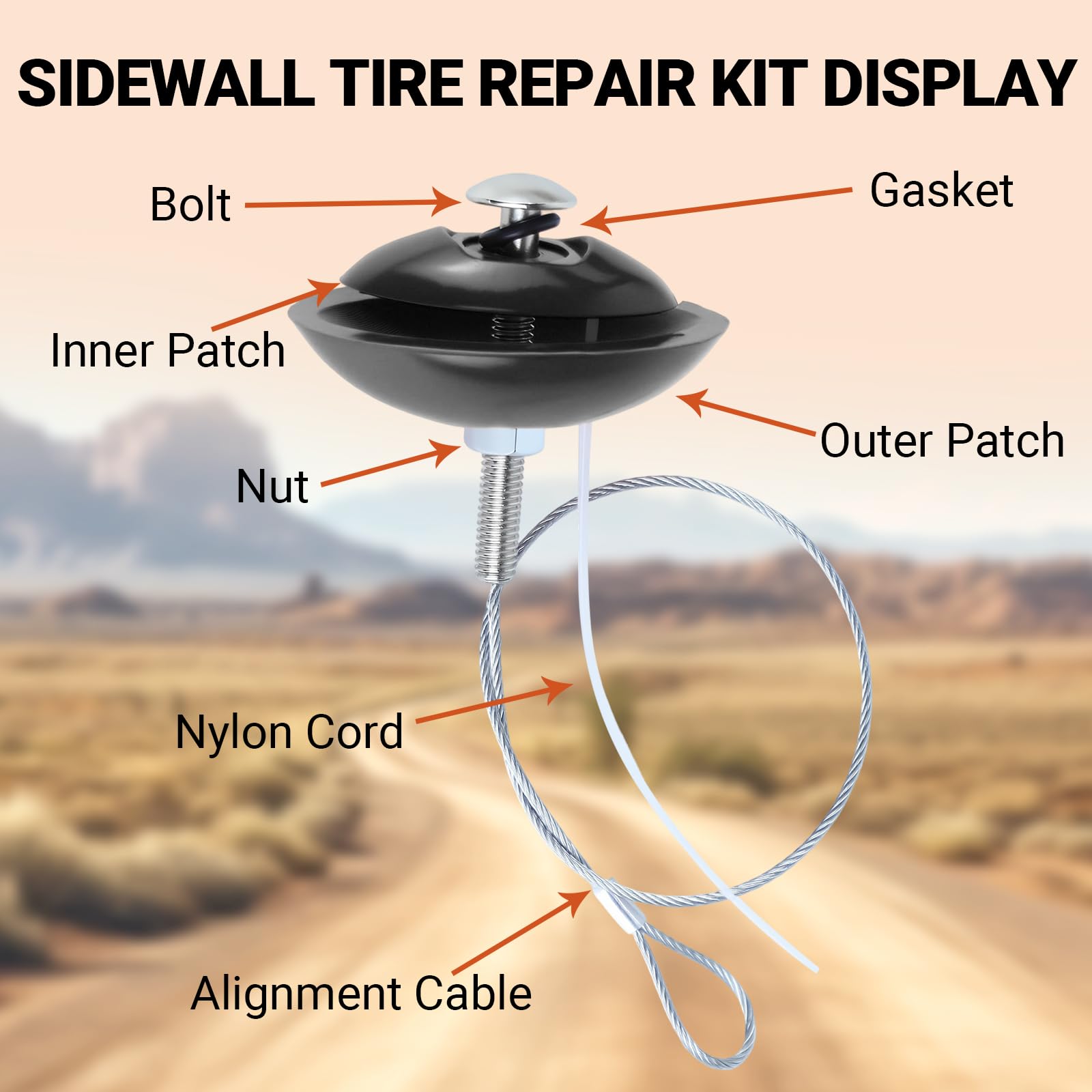 Rlcvecv repair kit in use on ATV demonstrating quick repair capability