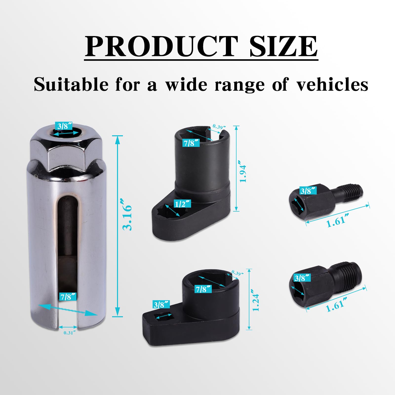 Rlokciy 22 mm offset O2 socket fits tight spaces during installation