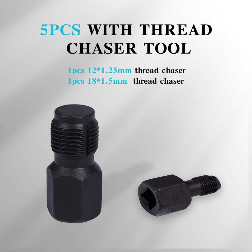 Rlokciy M18 x 1.5 thread chaser cleans larger threads for reuse