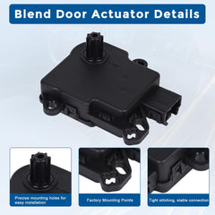 RLP 604-234 blend door actuator durable housing and electrical module ready for install.