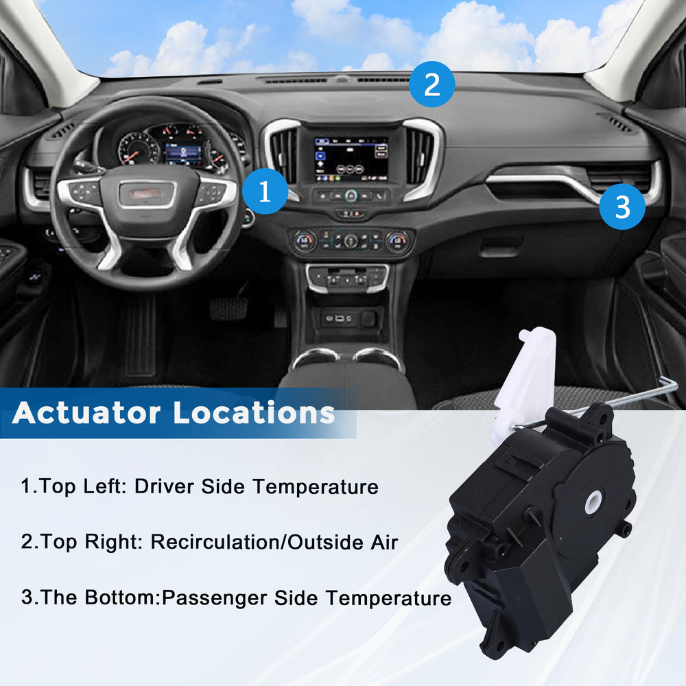 RLP 604-946 air blend door actuator installation procedure illustrating straightforward replacement steps