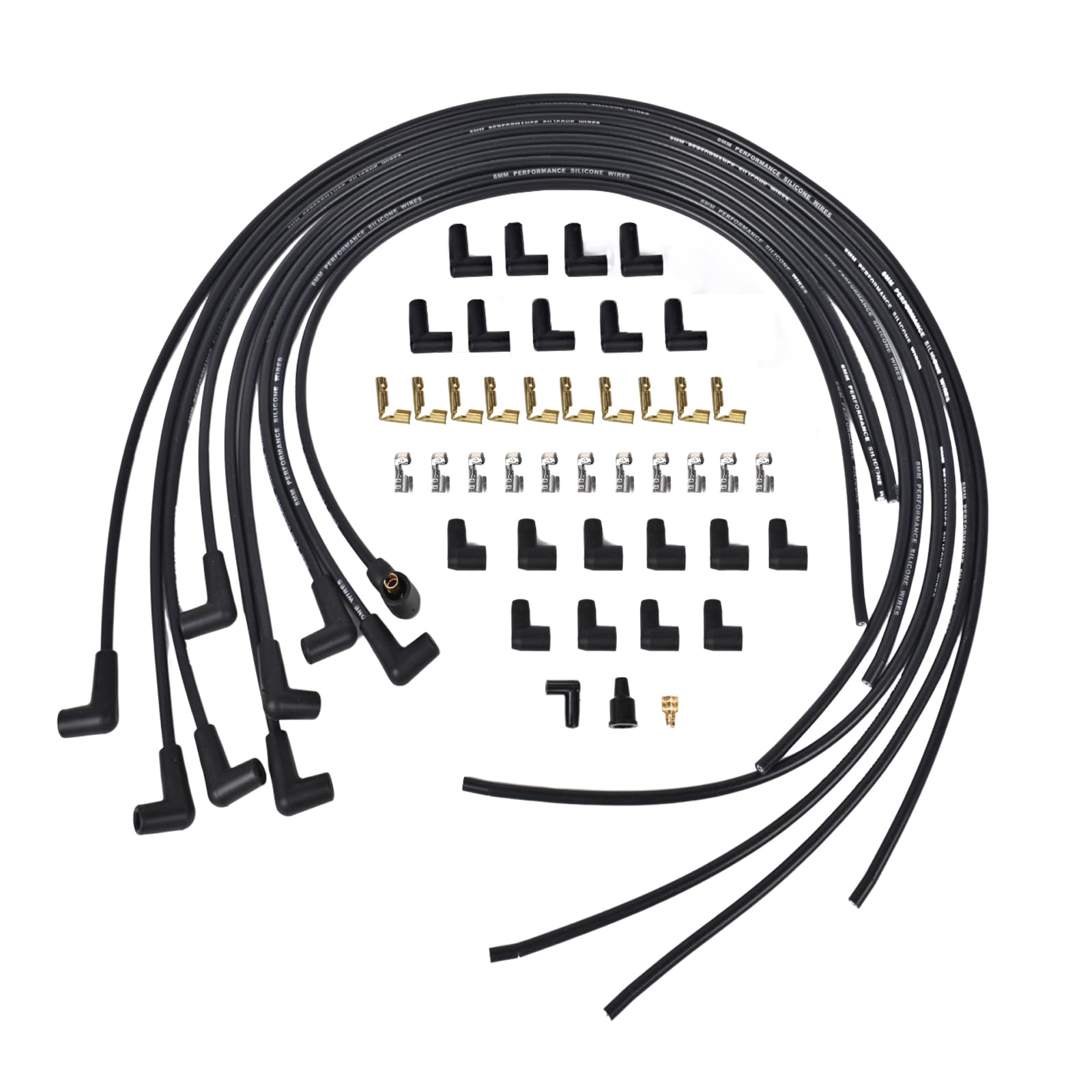 RLP HEI universal spark plug wires 8mm set for reliable ignition