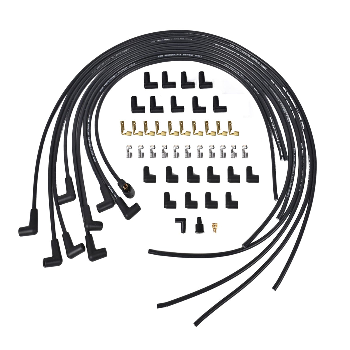RLP HEI universal spark plug wires 8mm set for reliable ignition
