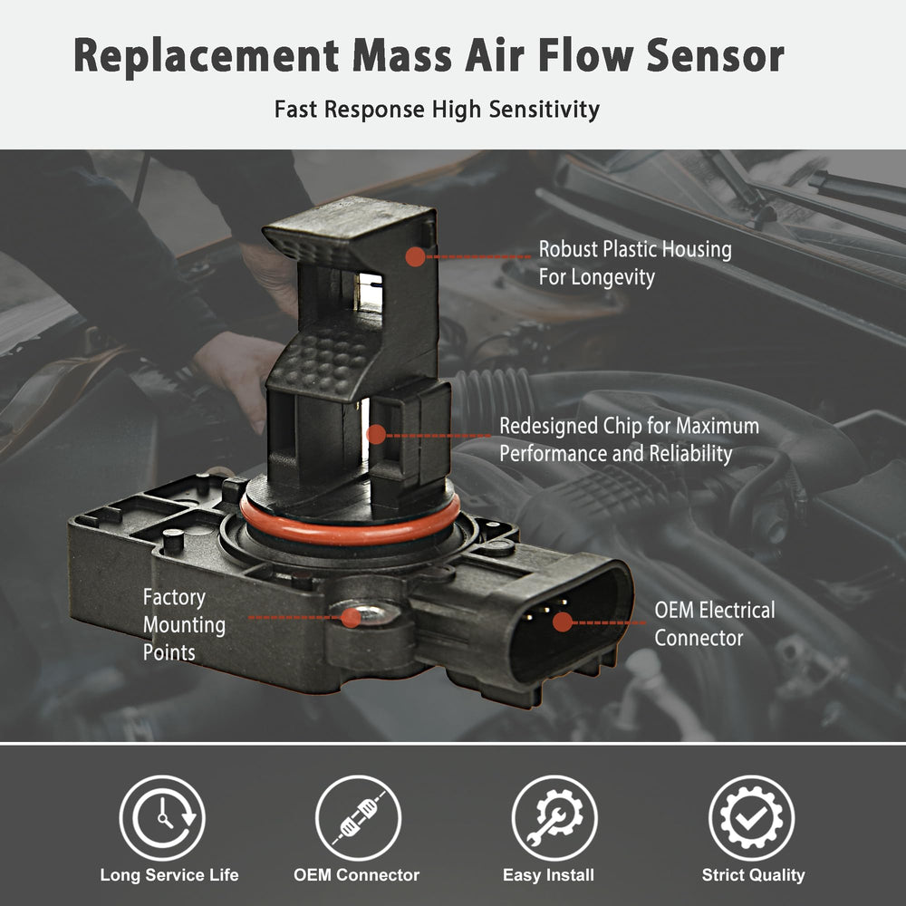 RLP MAF sensor for Cadillac CTS installed for reliable airflow data
