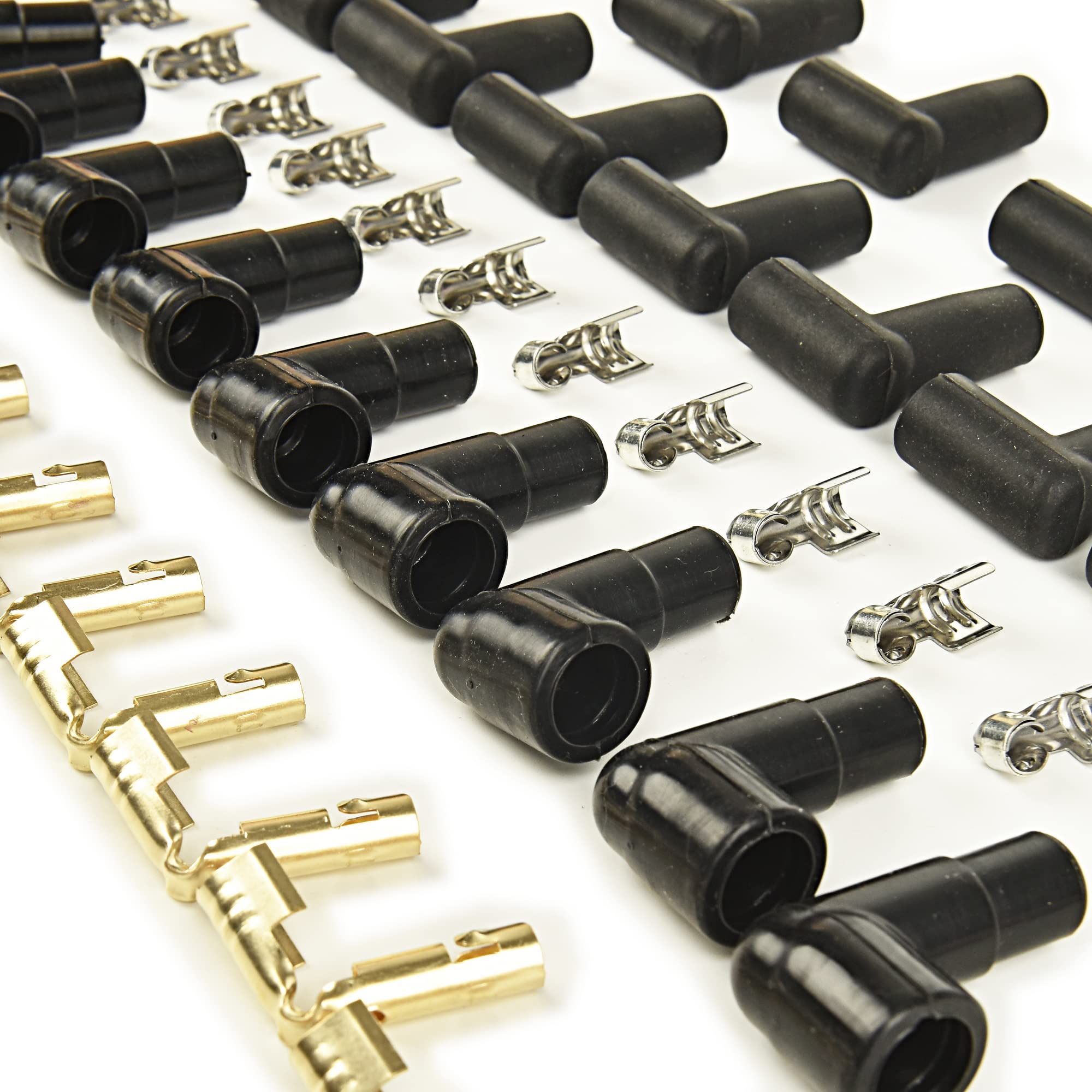 Stainless steel terminals offer long life, strong conductivity, and corrosion resistance.
