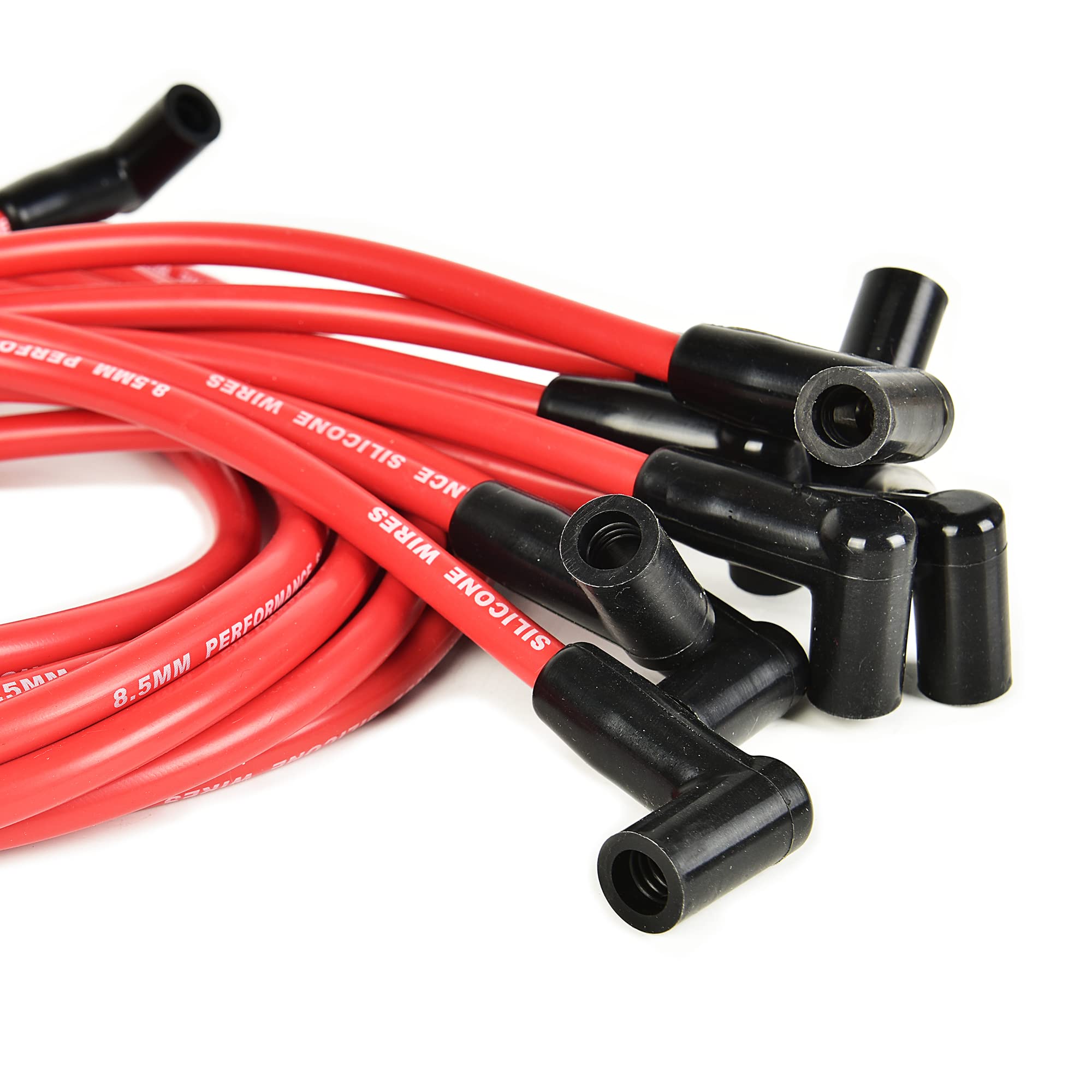 RLP 8.5mm wires connecting coil to spark plugs for Chevy