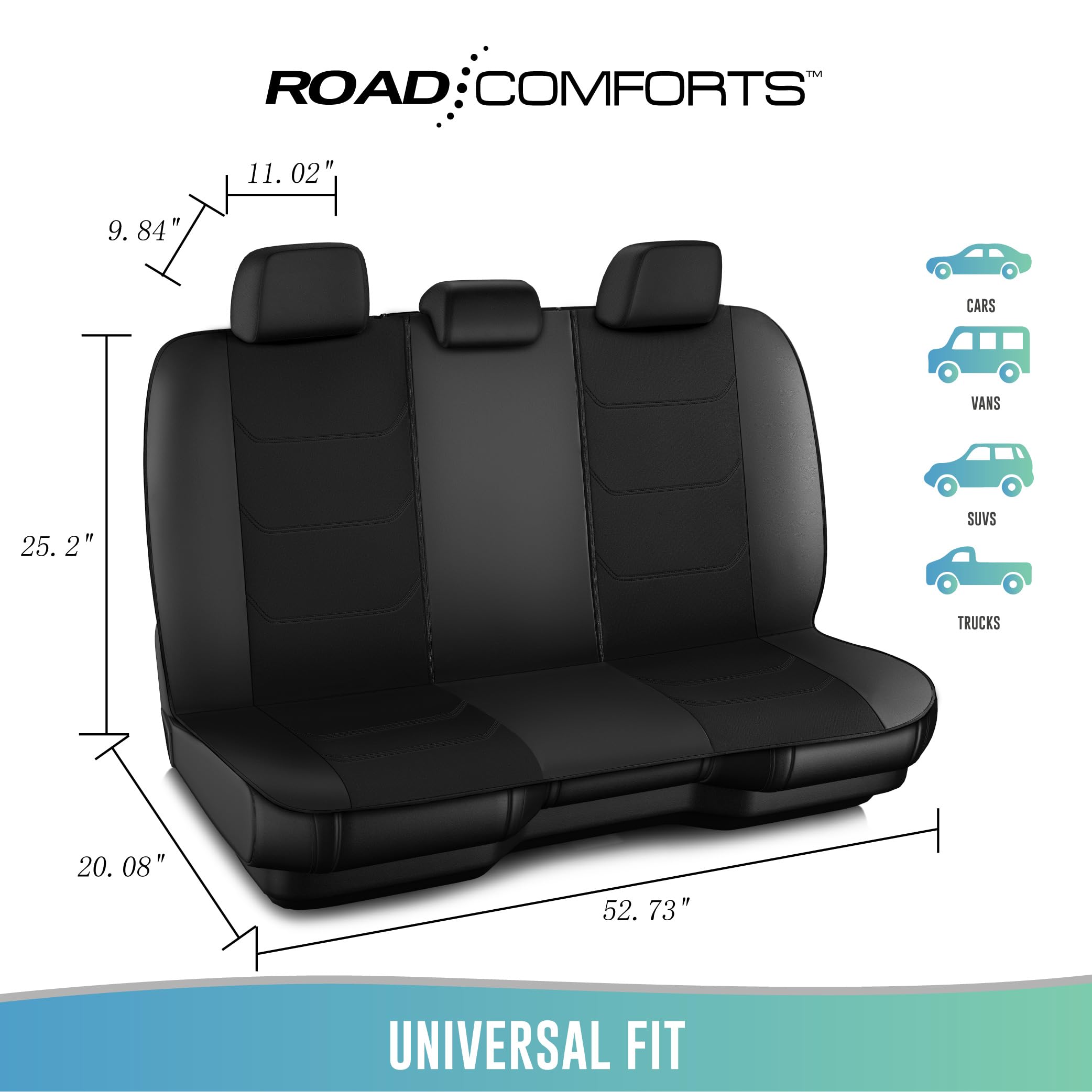 Road Comforts 5mm sponge layer adds comfortable cushioning without bulk.