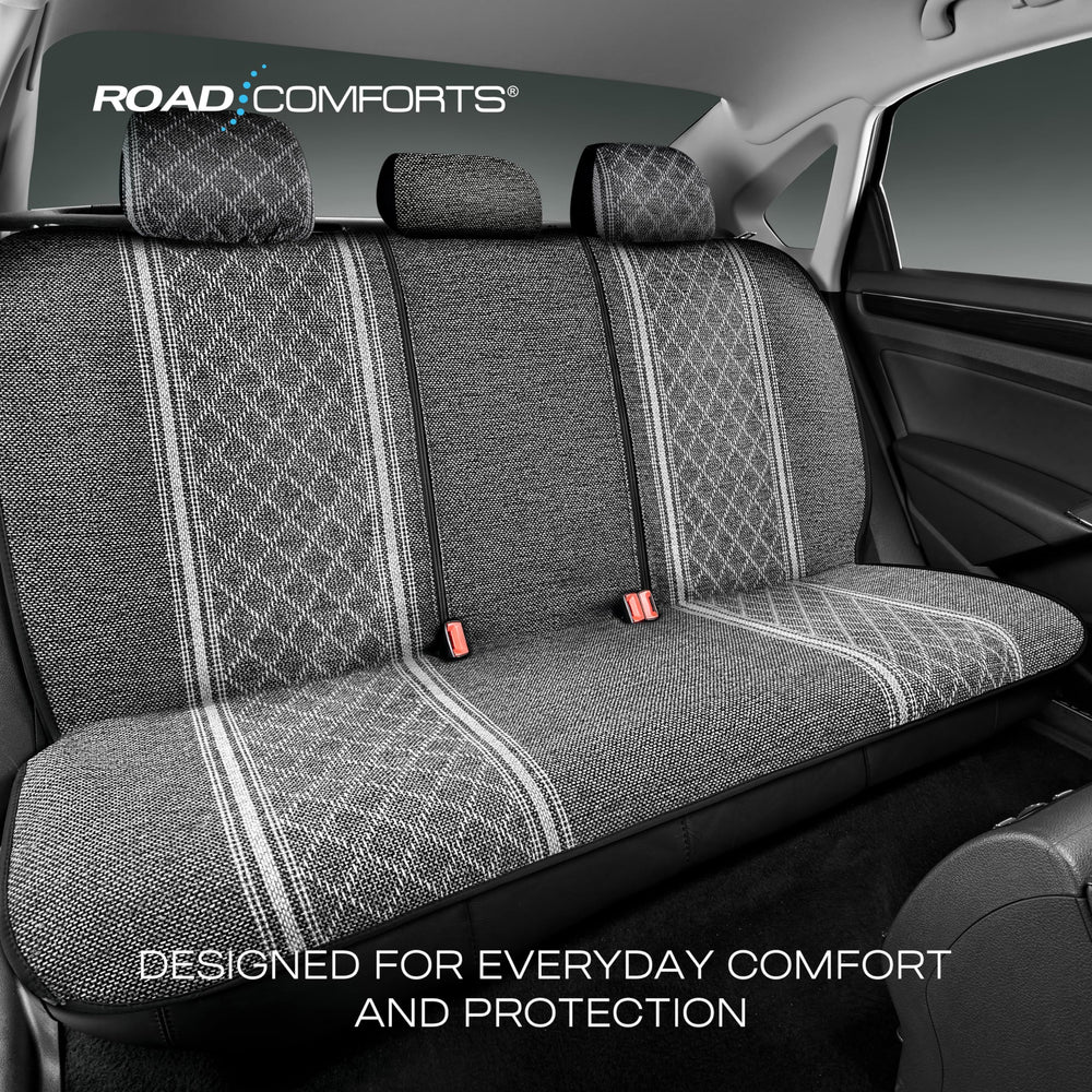 Road Comforts Baja headrest cover with airbag-friendly stitching maintains safety and style