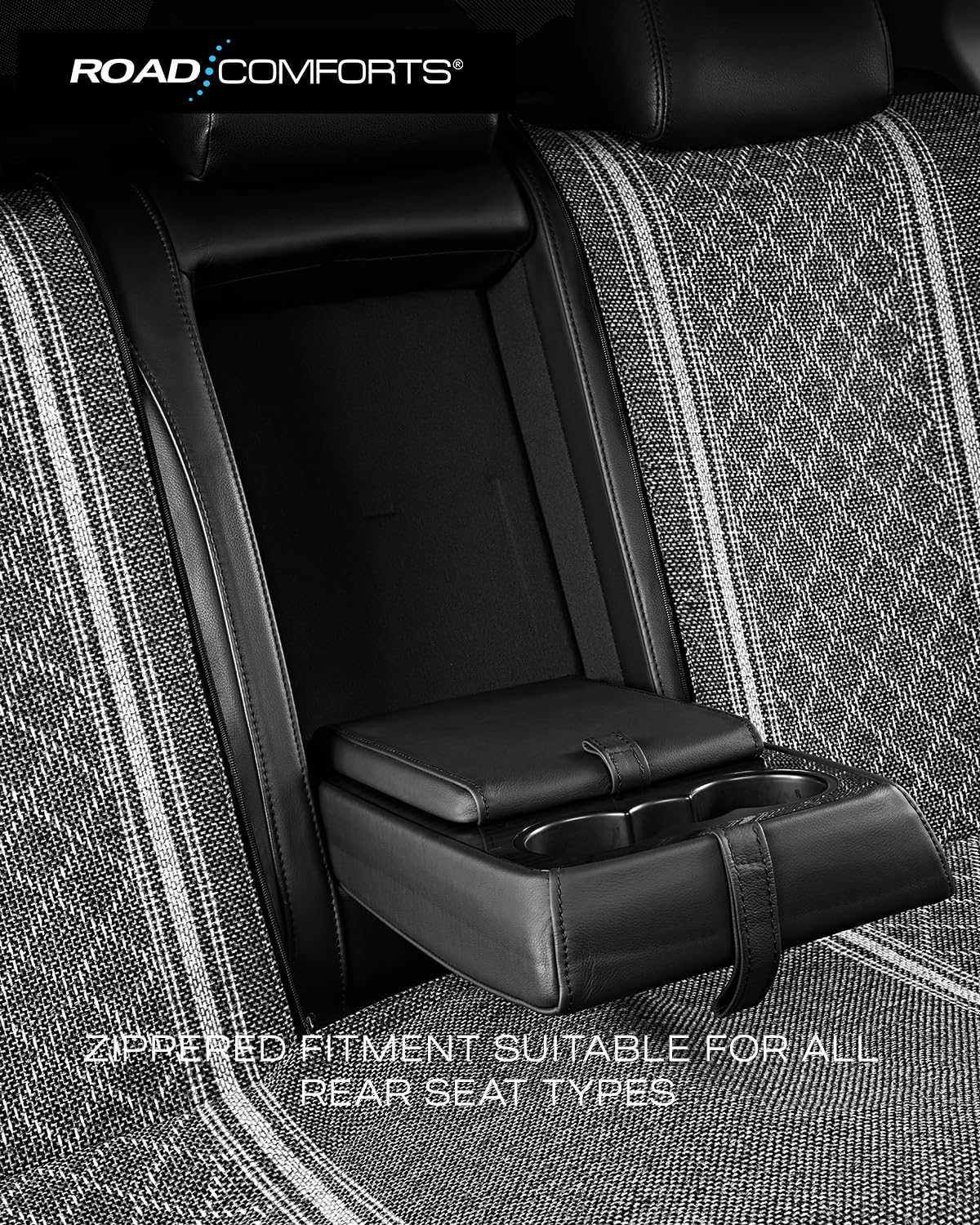 Road Comforts Baja seat cover set in car adds breathable comfort in all seasons
