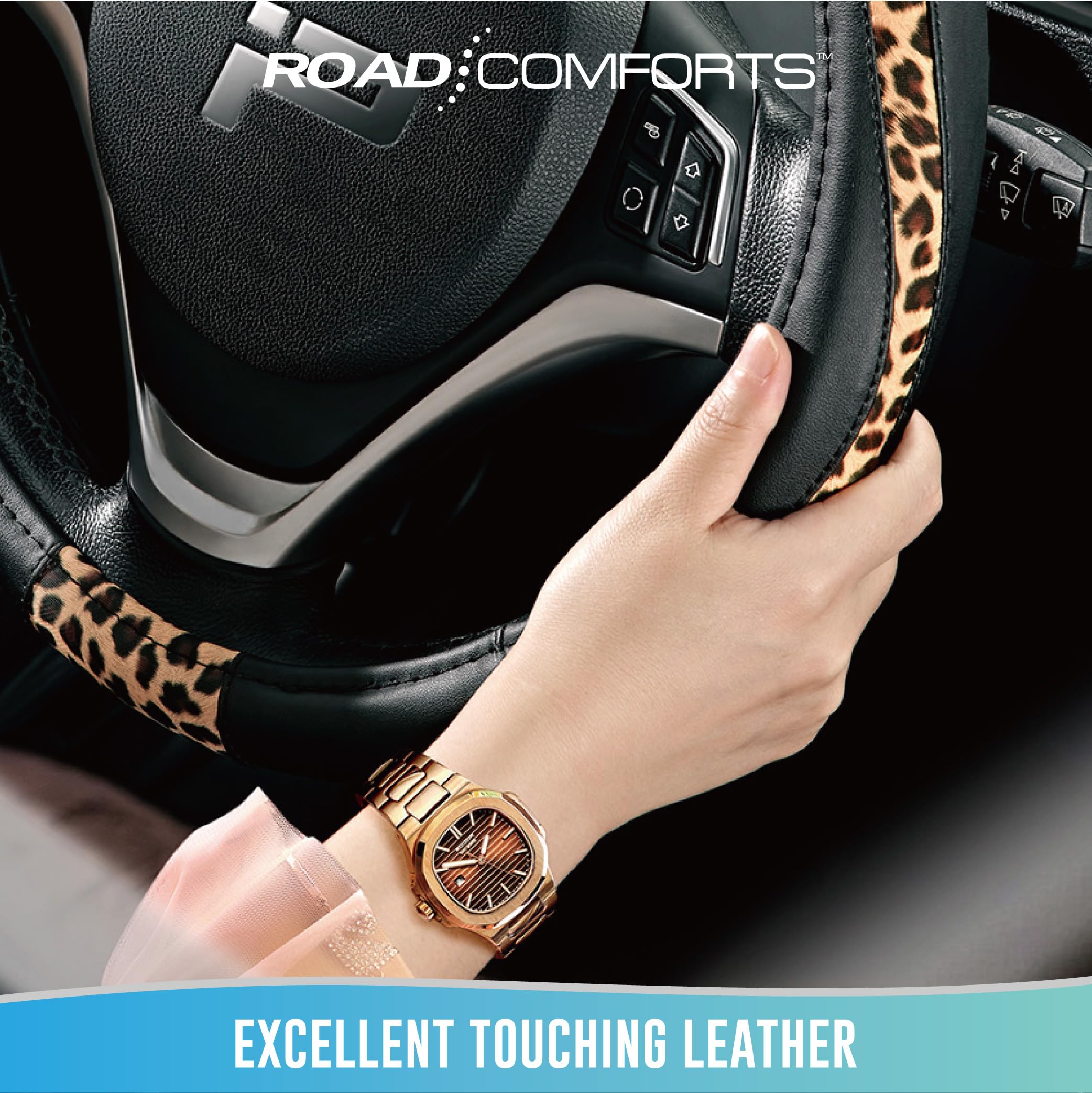 Road Comforts easy installation steering cover that requires no tools.