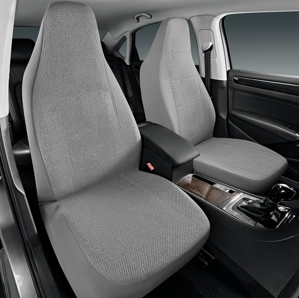 Road Comforts front seat cover in high-back flax fabric for durable protection.