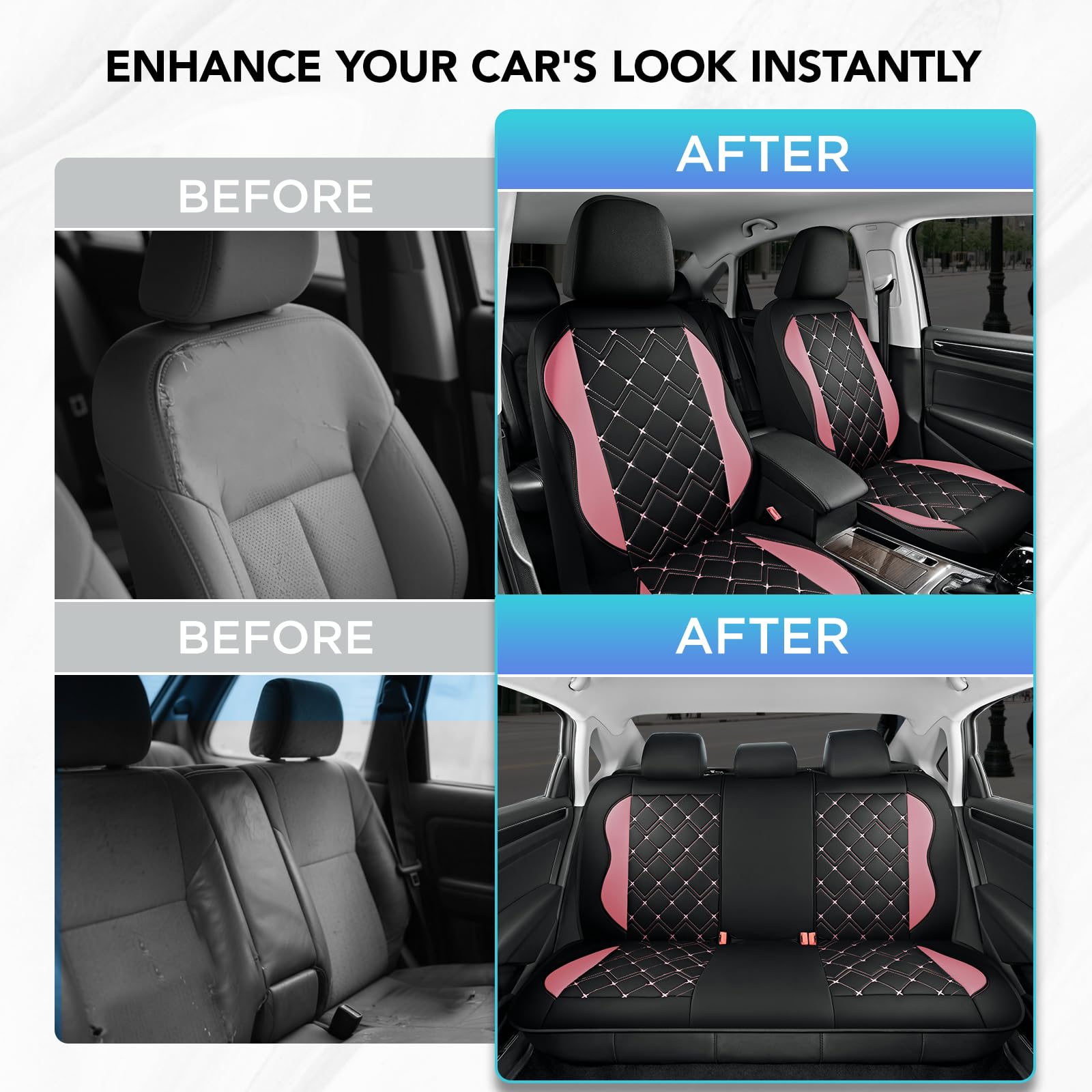 Road Comforts airbag-compatible seams ensure safe deployment.