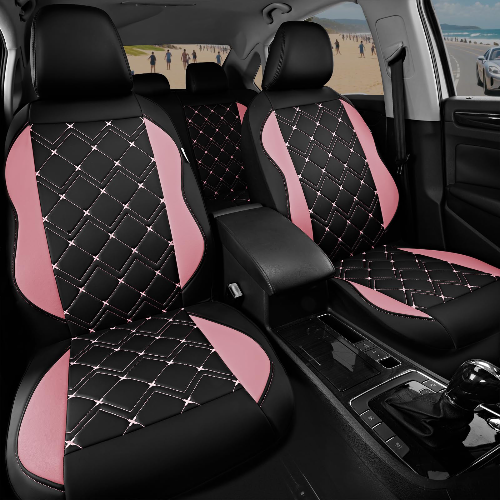 Road Comforts breathable leather improves airflow for cooler seating.