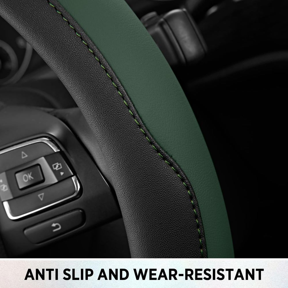 Road Comforts breathable leather keeps hands comfortable on long drives