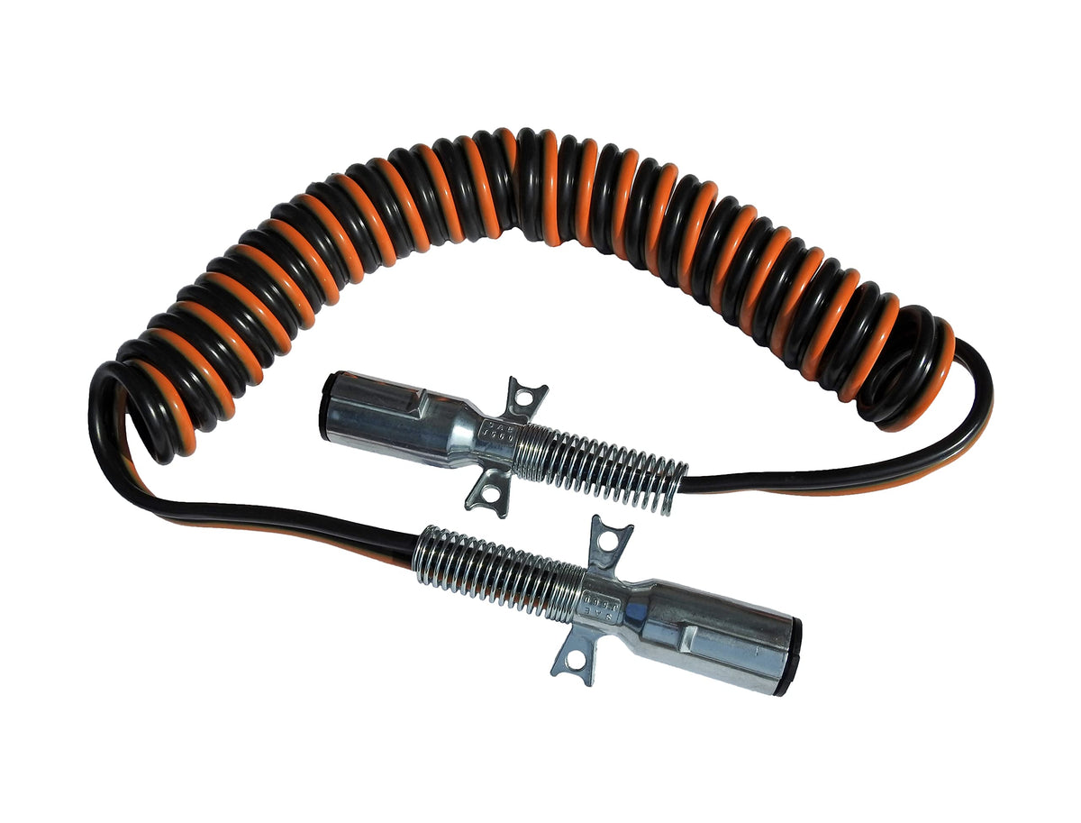 Road Superior Truck Parts liftgate cable 15ft coiled with dual-pole design for flexible tailgate power