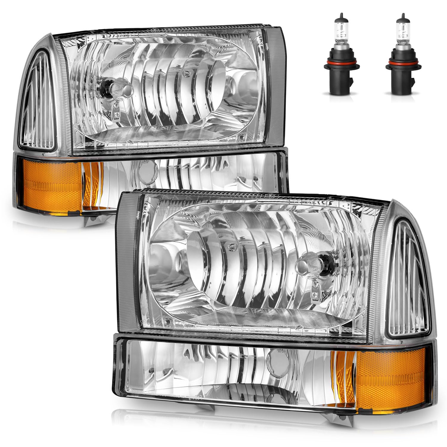 ROADEAL headlights assembly front view showing precise OE fitment
