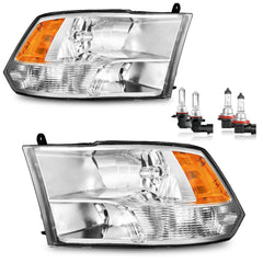 ROADEAL Ram quad-headlight front view with OE-like fit for reliable night visibility.
