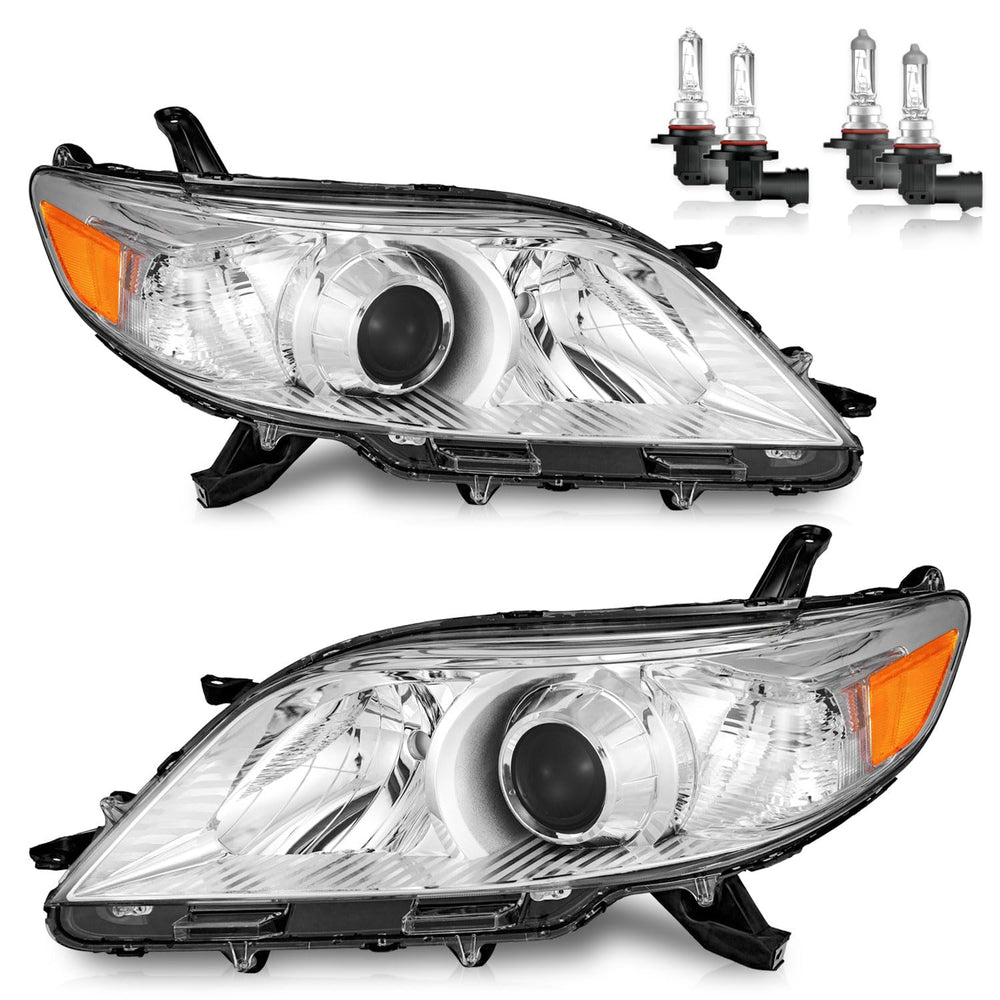 ROADEAL Sienna headlights driver-side front view for nighttime visibility