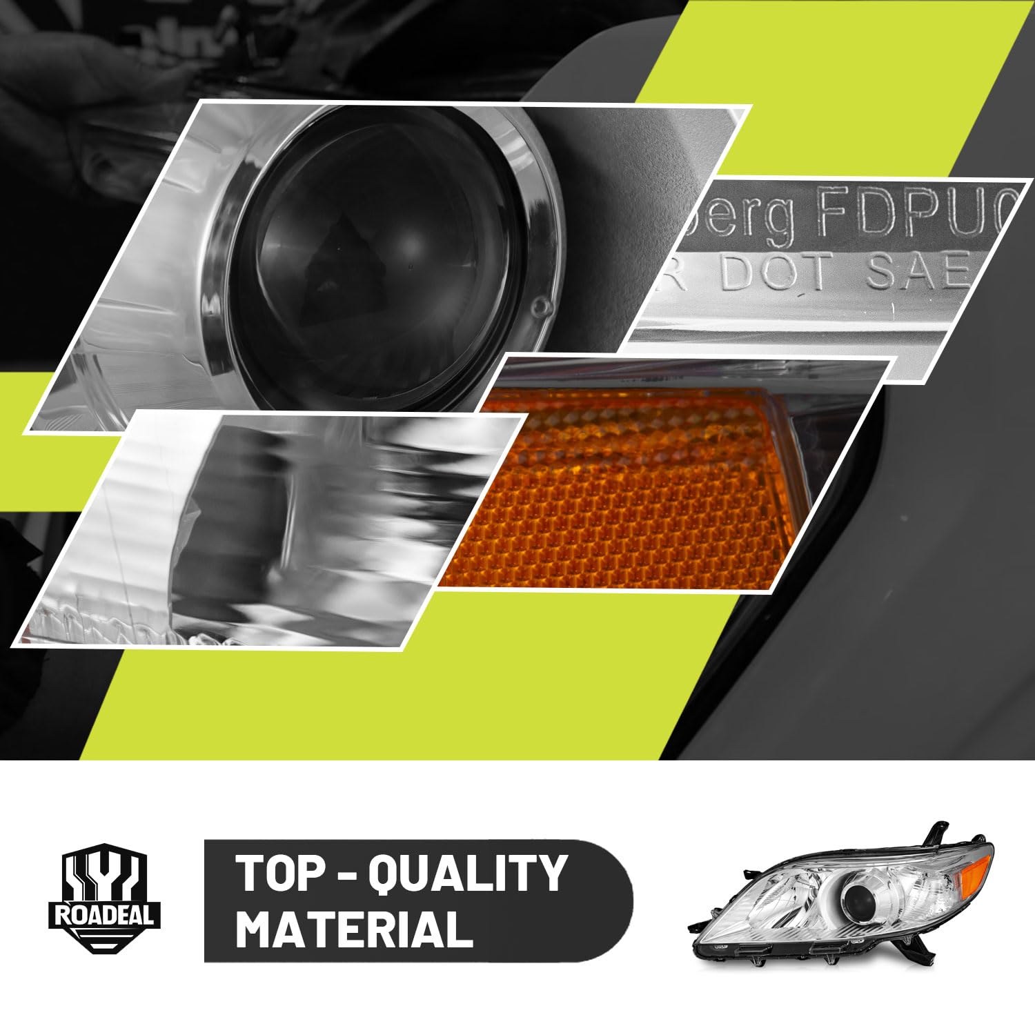 ROADEAL Sienna headlights plug-n-play design for simple installation