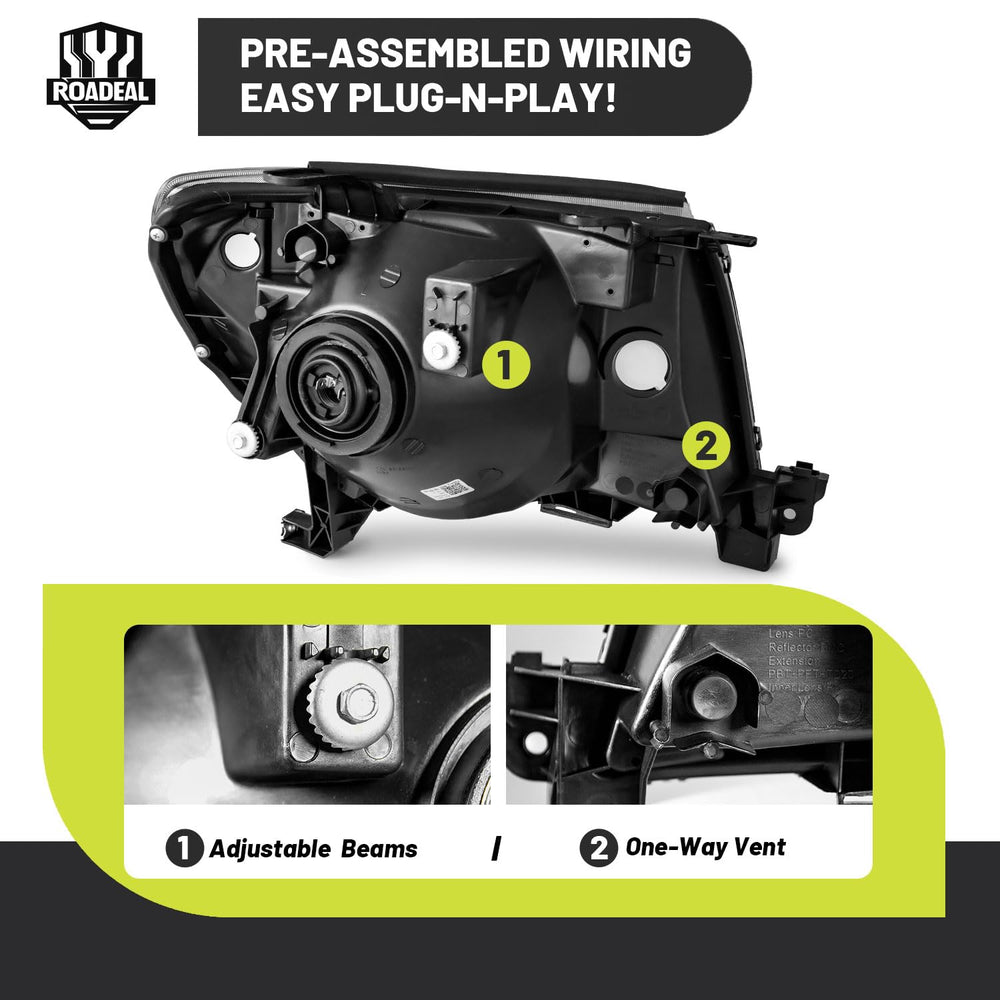 IP65-rated ROADEAL headlight housing withstands weather and moisture