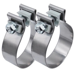 Roadformer 5inch exhaust clamp close-up showing narrow-band joint for secure connection