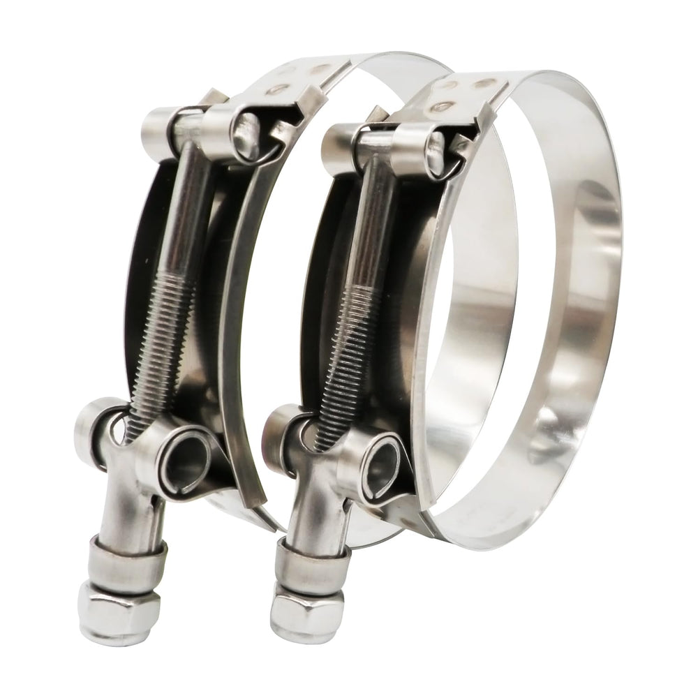 Roadformer 6inch T-bolt hose clamp outer view for durable sealing on hoses.