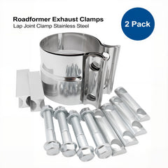 ROADFORMER stainless clamp with 12.9-grade fasteners delivers strong, consistent clamping force.