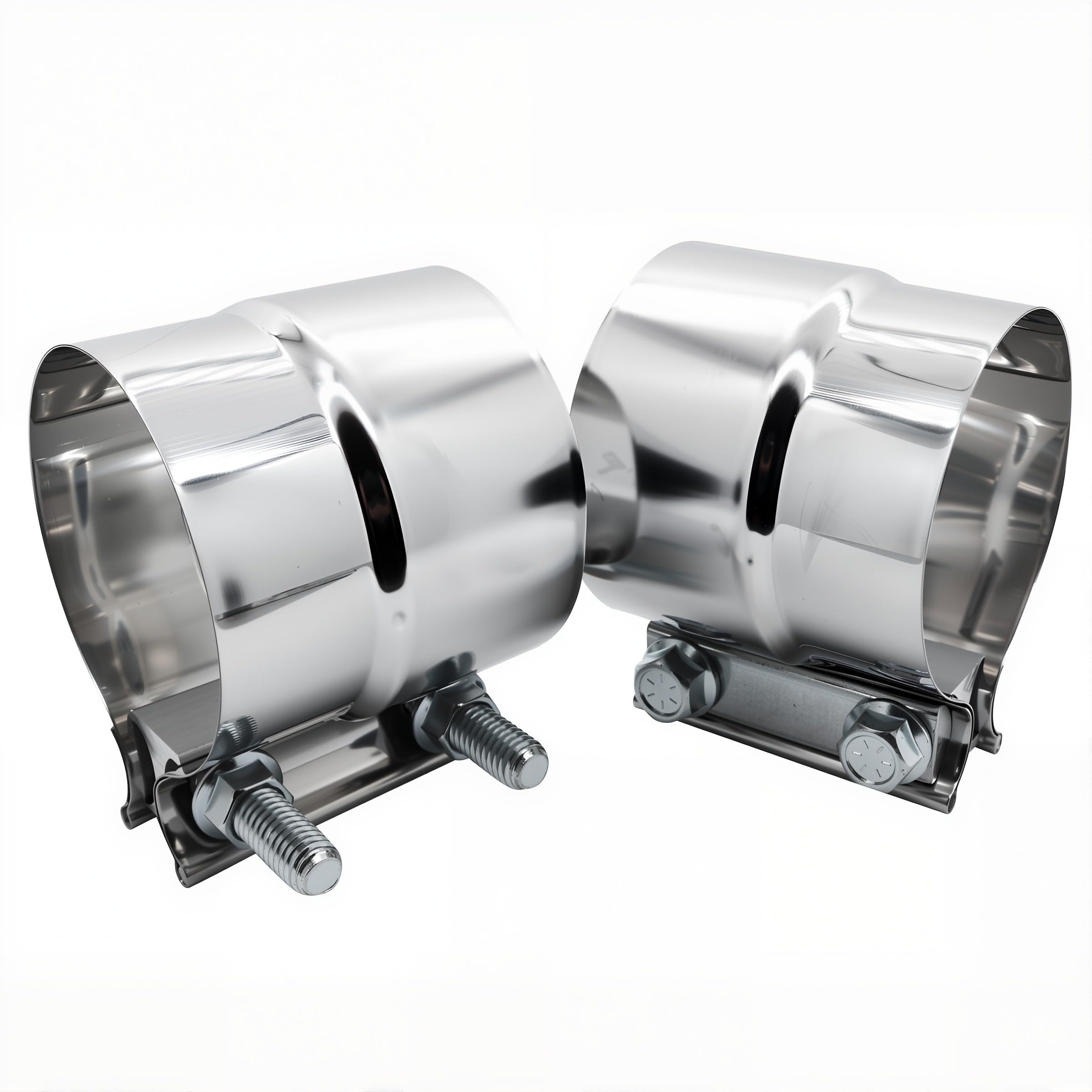 ROADFORMER lap joint clamp illustrates quick installation for reliable exhaust sealing.