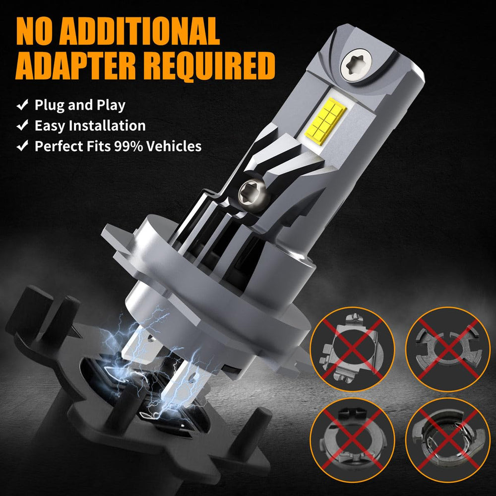 ROADLIT 6000K cool white output improves nighttime visibility