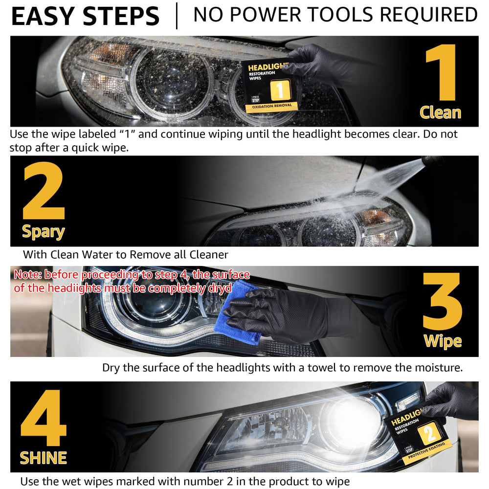 ROADNEX ceramic coating wipes provide durable UV protection after cleaning.