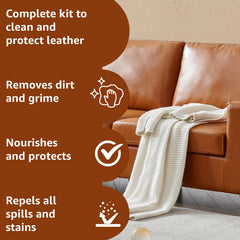 ROADNEX Leather Conditioner spray delivers deep nourishment without greasy residue.
