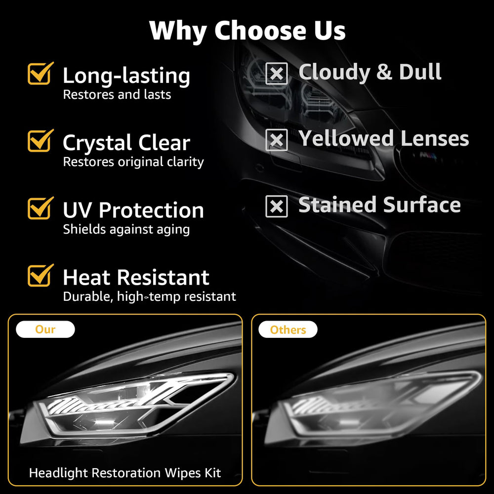 ROADNEX masking tape helps isolate the headlight area for a clean finish.