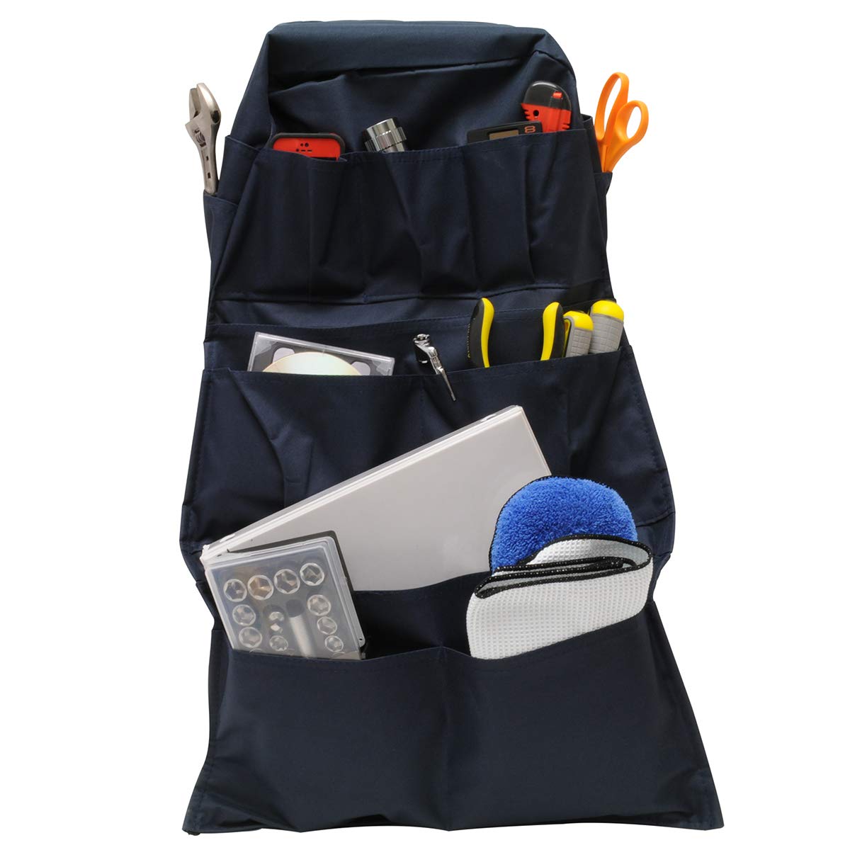 RoadPro RPSB-14BL 14-pocket layout offers quick access to essentials
