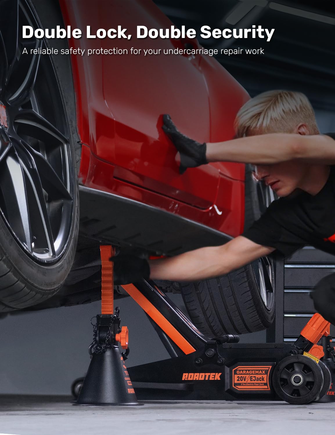 ROADTEK jack stands 3t capacity for heavy vehicles