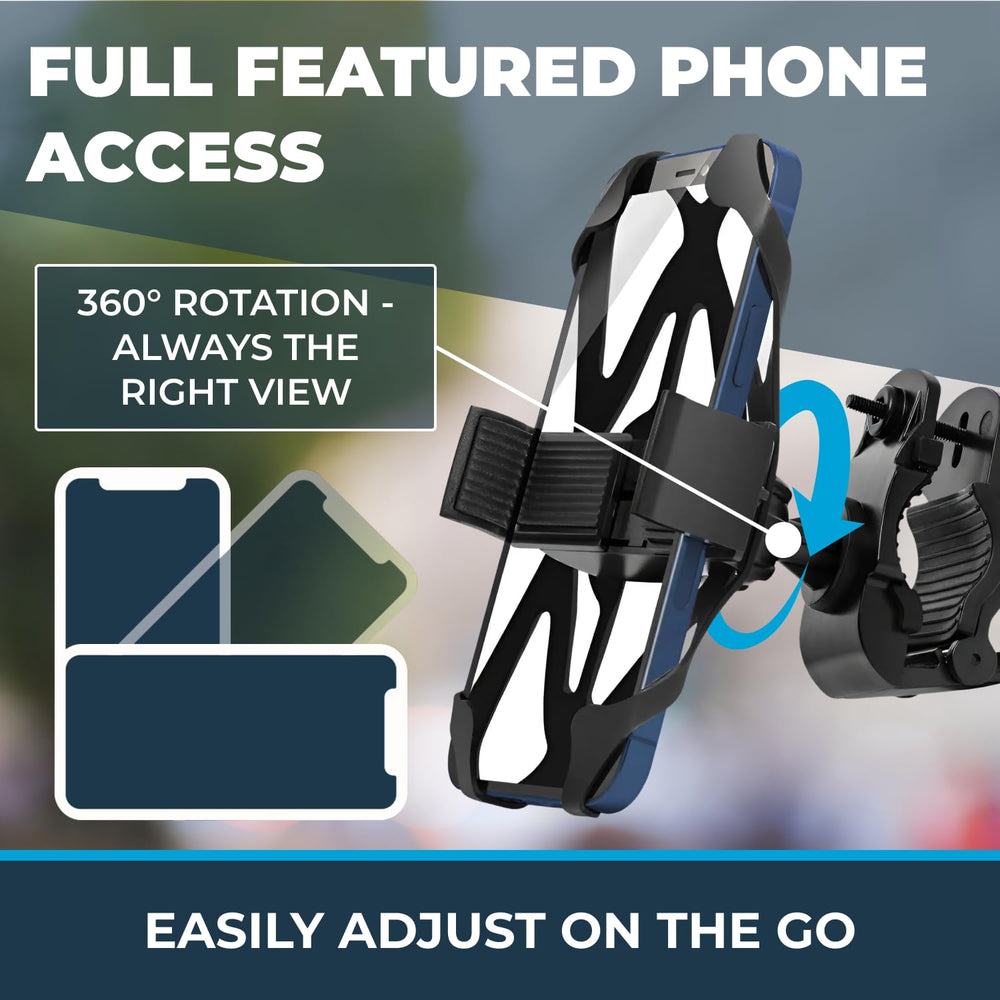 Roam universal net phone mount keeps full access to side buttons, cameras, and ports