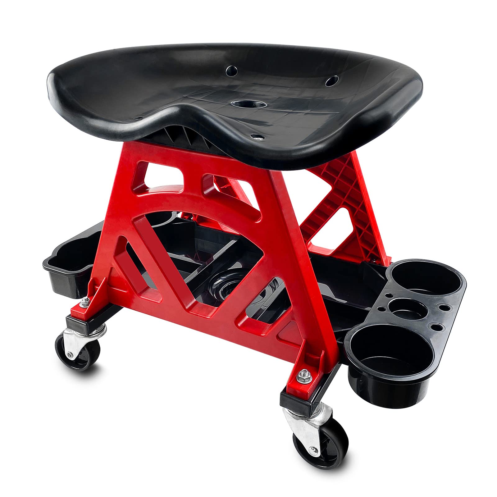 ROBLOCK durable mechanic stool with ergonomic seat for comfortable long tasks.