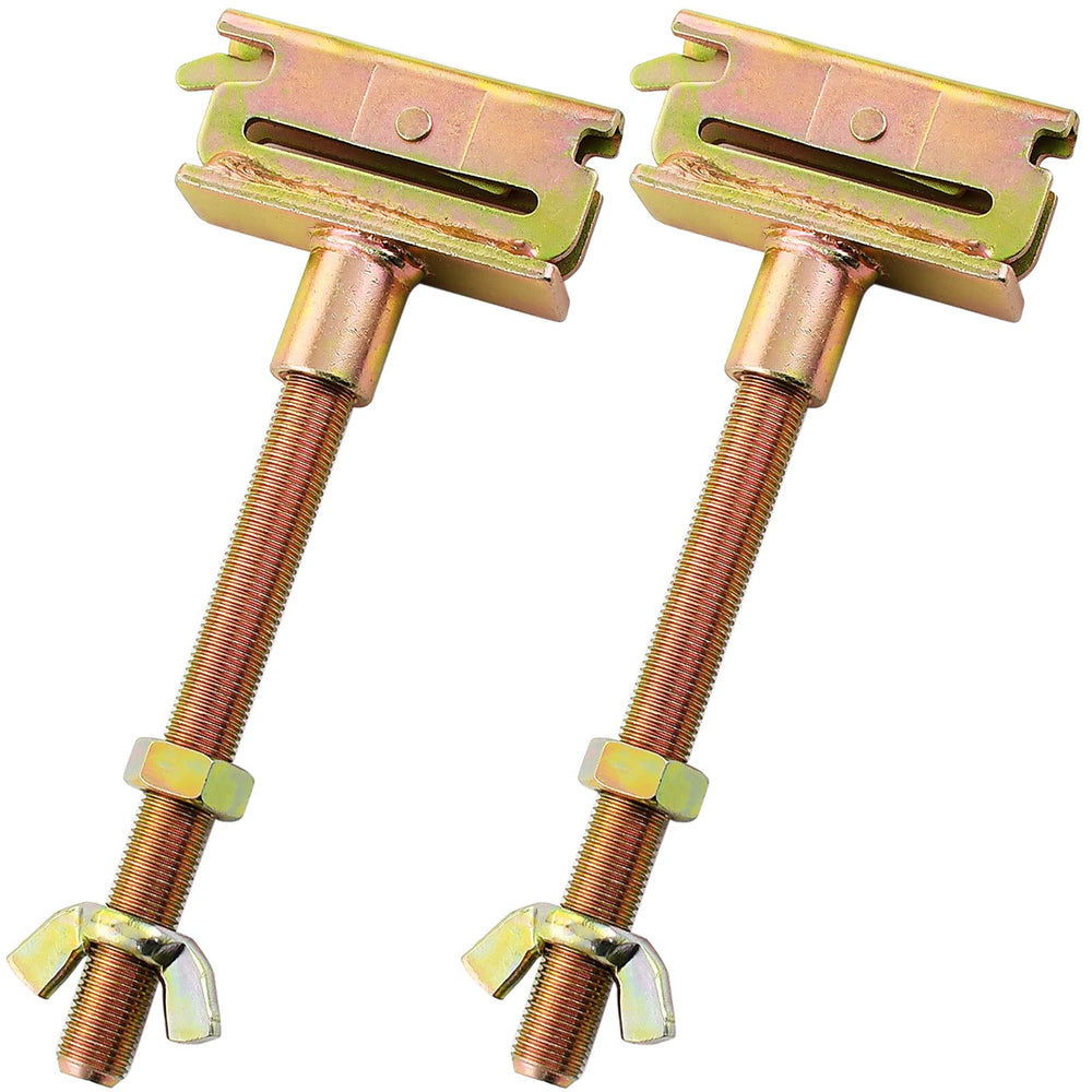 Robbor E Track spare tire mount with 7-inch post securely holds a trailer tire.